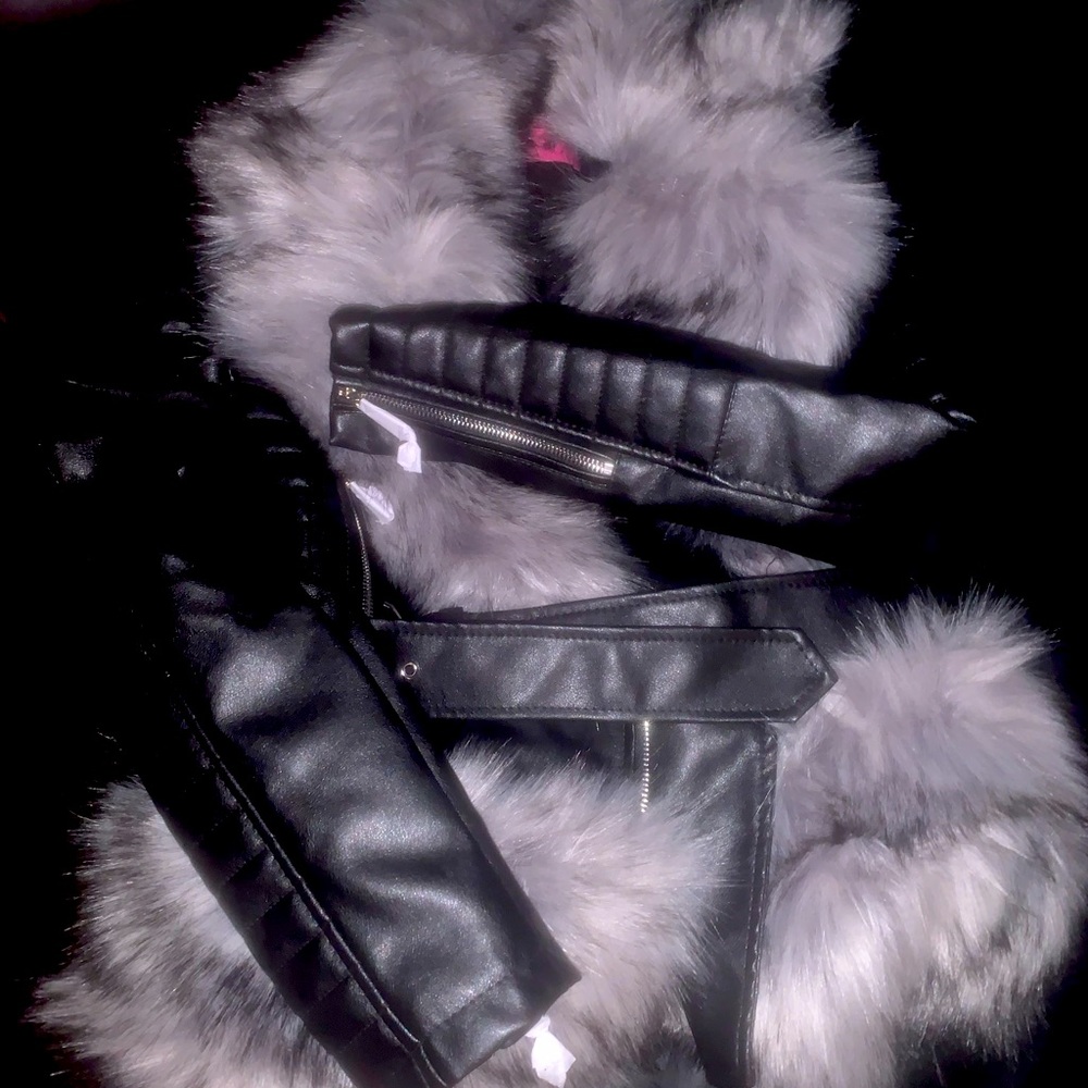 Moto Fur Biker Jacket (BRAND NEW)